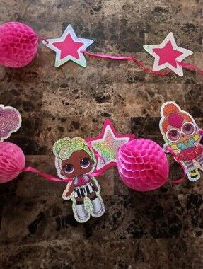 Pink LOL Surprise Dolls party decoration
